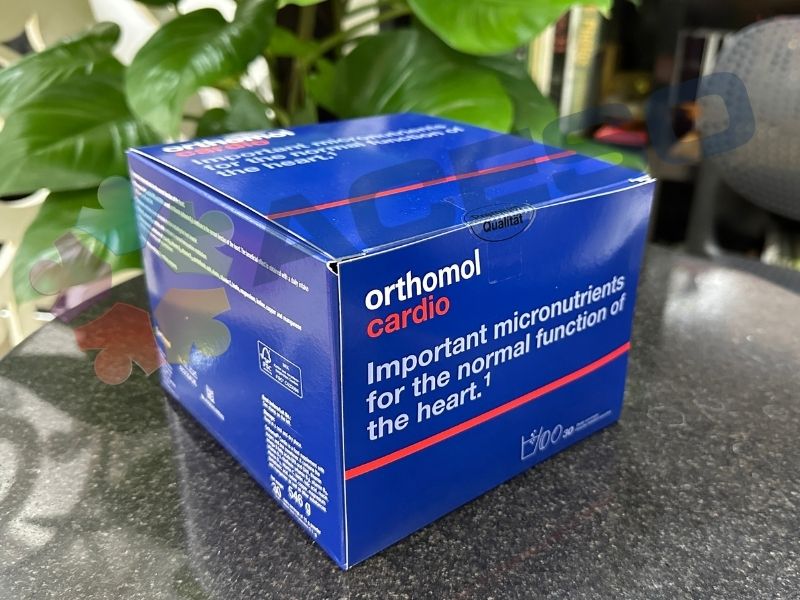 Hốp sản phẩm Orthomol Cardio do Công ty CP Y tế ACESO phân phối