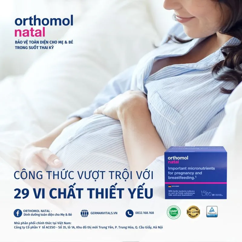 Orthomol Natal là vitamin tổng hợp rất tốt cho mẹ bầu