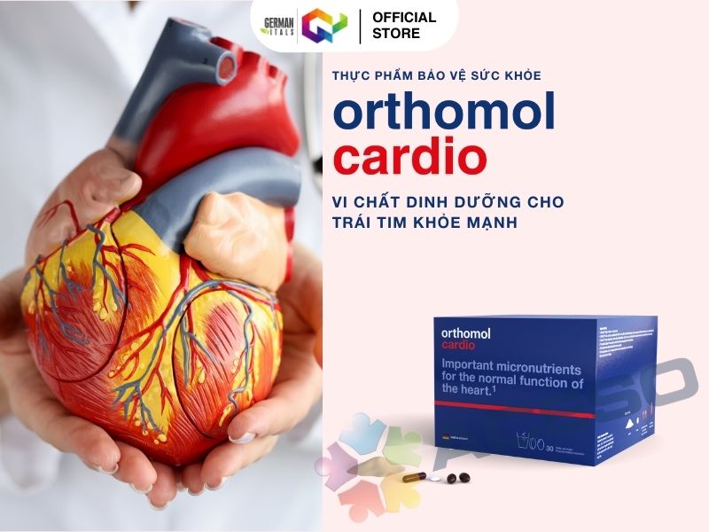 Hộp sản phẩm Orthomol Cardio hỗ trợ sức khỏe tim mạch