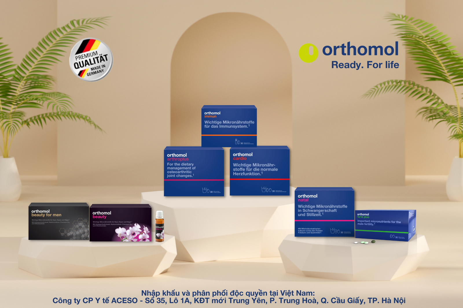 Các sản phẩm Orthomol tại Việt Nam do Công ty CP Y tế ACESO độc quyền phân phối